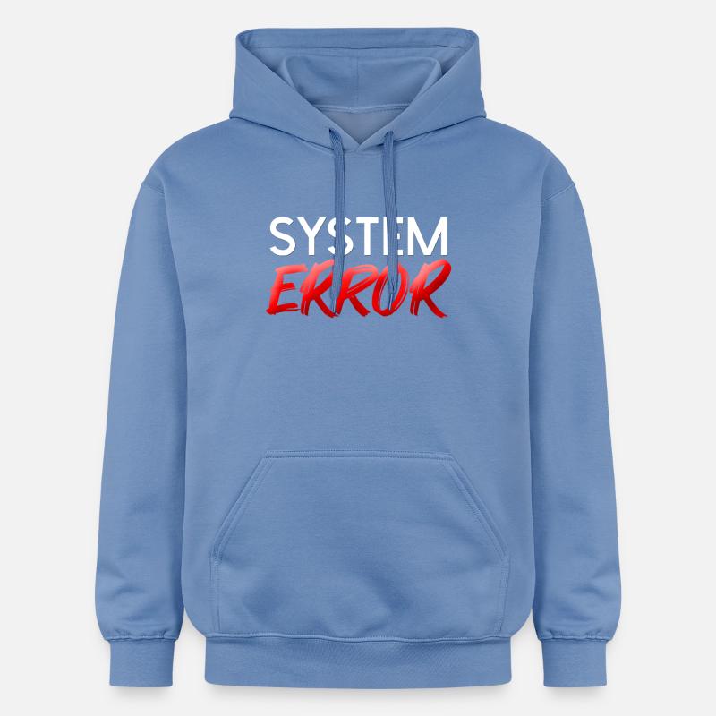 Erreur système de brosse néon - Sweat à capuche Softstyle® Gildan Unisexe - carolina blue