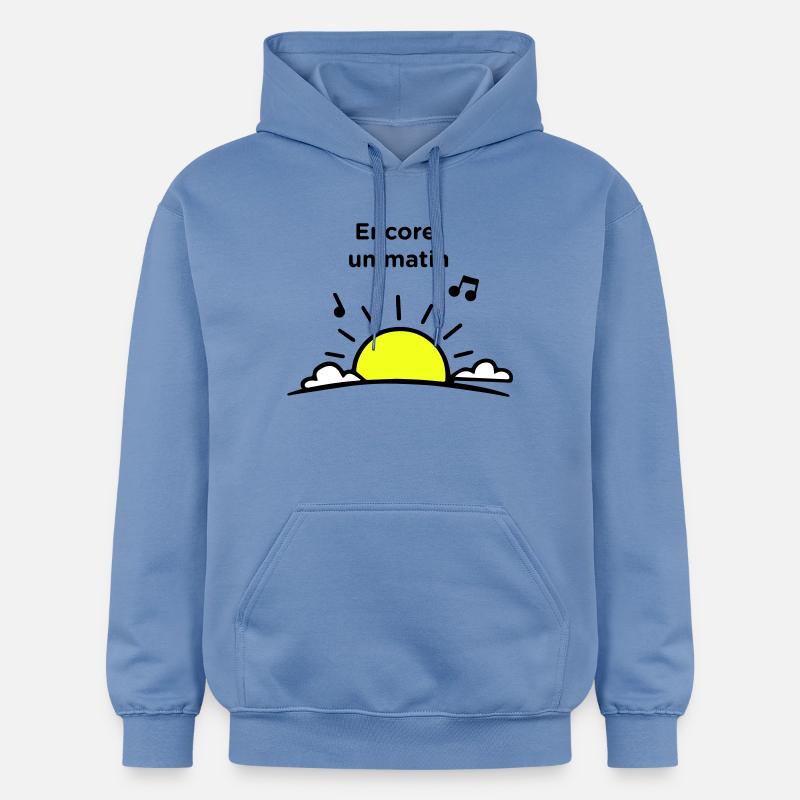 Encore un matin - Sweat à capuche Softstyle® Gildan Unisexe - carolina blue