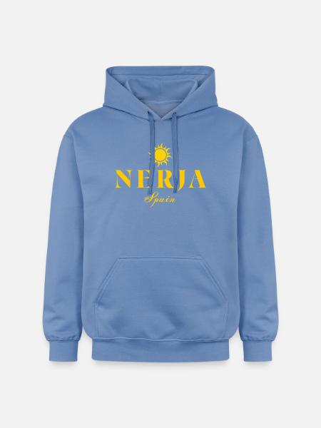 Nerja Sun Spanien-Logo - Gildan Unisex Softstyle® Midweight Hoodie - Carolina Blue