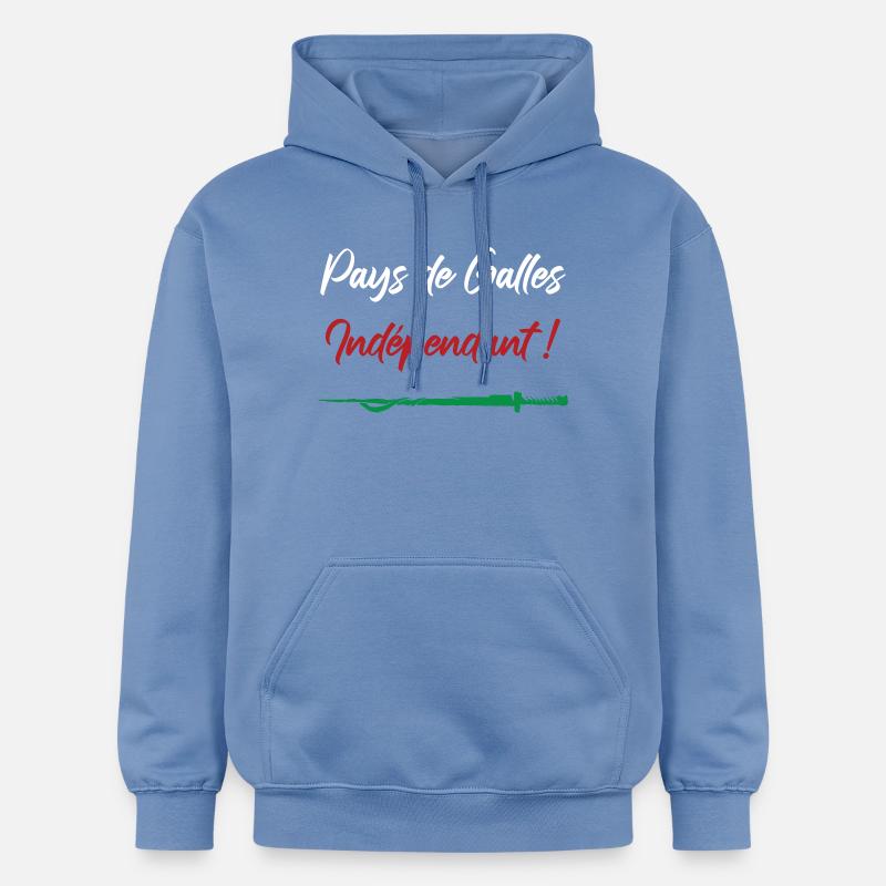 Pays de Galles Indépendant ! Perceval - Sweat à capuche Softstyle® Gildan Unisexe - carolina blue