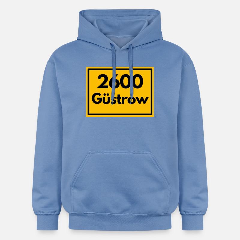 ANCIEN CODE POSTAL 2600 GÜSTROW RENAISSANCE - Sweat à capuche Softstyle® Gildan Unisexe - carolina blue