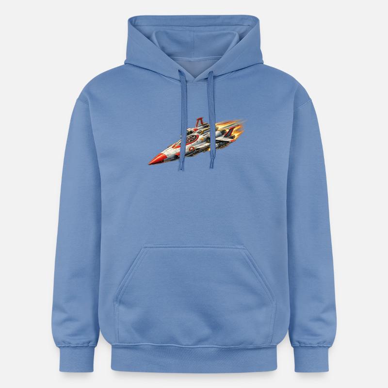 Logo du chasseur stellaire / vaisseau spatial - Sweat à capuche Softstyle® Gildan Unisexe - carolina blue