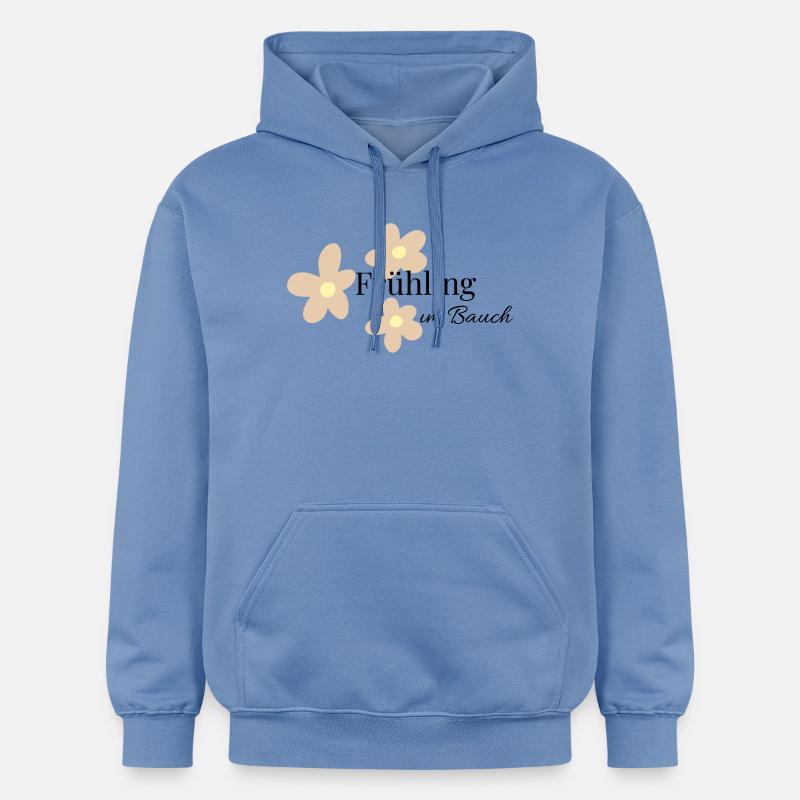 Printemps dans le ventre - Sweat à capuche Softstyle® Gildan Unisexe - carolina blue