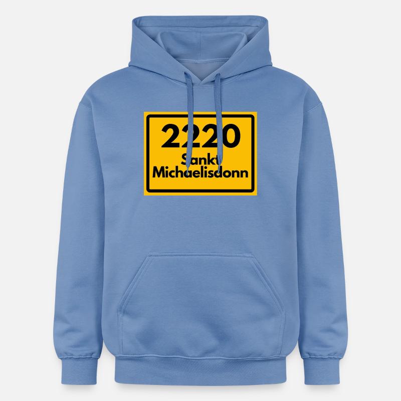 OLD POSTCODE POSTCODE 2220 SANKT MICHAELISDONN - Gildan Unisex Softstyle® Midweight Hoodie - carolina blue
