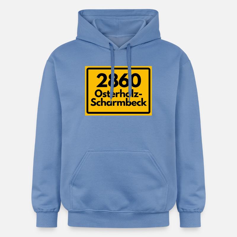 OLD POSTCODE POSTCODE 2860 OSTERHOLZ-SCHARMBECK - Gildan Unisex Softstyle® Midweight Hoodie - carolina blue