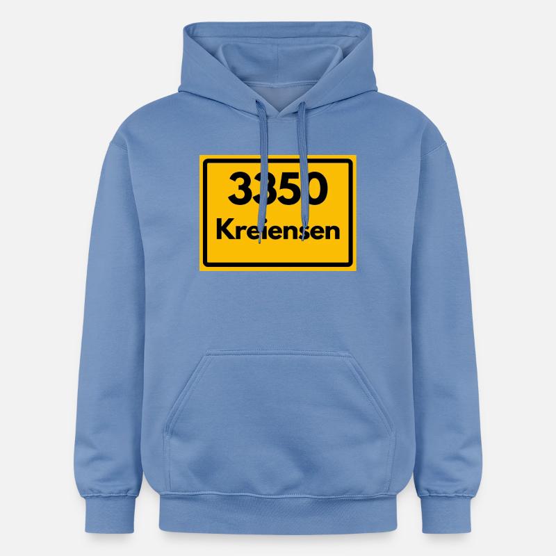 OLD POSTCODE POSTCODE RETRO 3350 KREIENSEN - Gildan Unisex Softstyle® Midweight Hoodie - carolina blue
