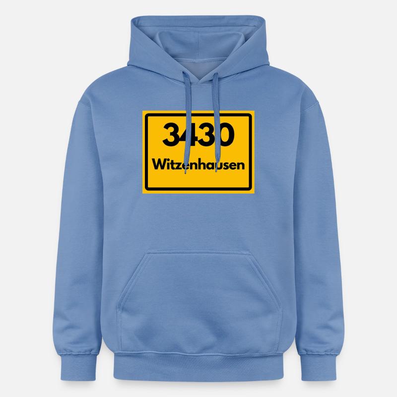 ANCIEN CODE POSTAL RÉTRO 3430 WITZENHAUSEN - Sweat à capuche Softstyle® Gildan Unisexe - carolina blue