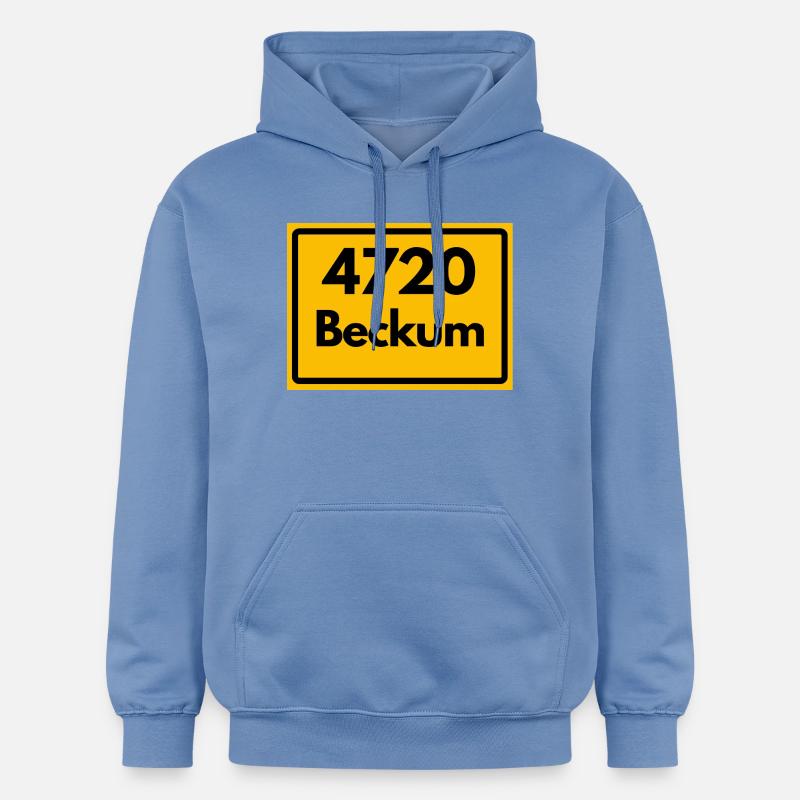 OLD POSTCODE POSTCODE RETRO 4720 BECKUM – NRW - Gildan Unisex Softstyle® Midweight Hoodie - carolina blue
