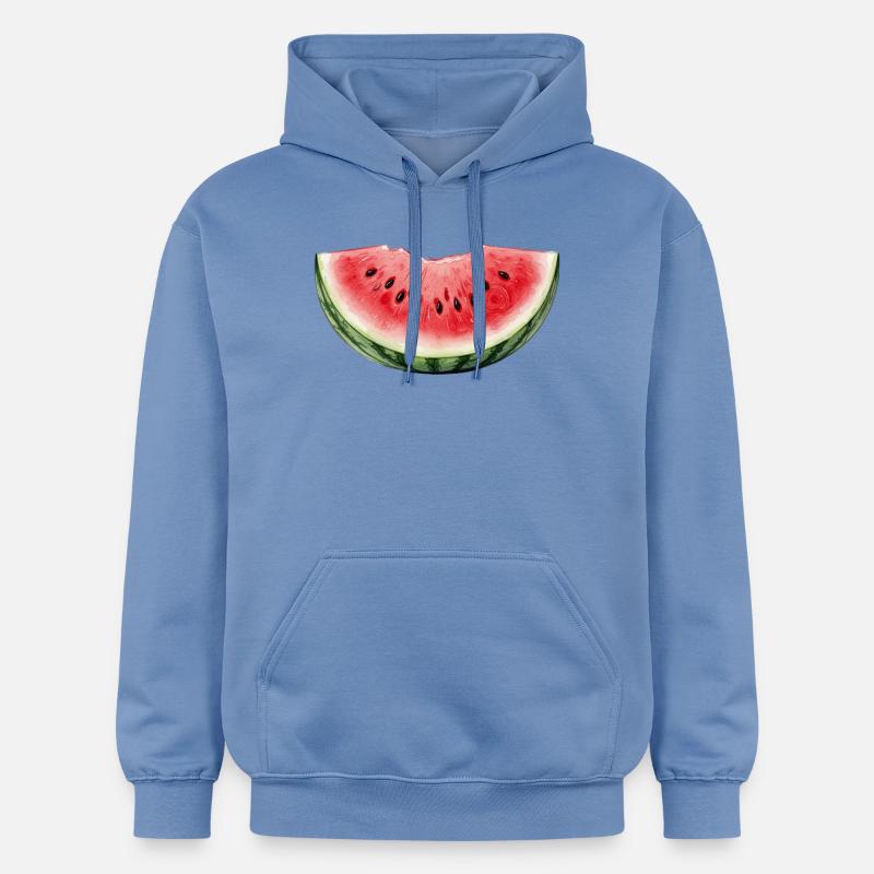 Pastèque Aquarelle - Sweat à capuche Softstyle® Gildan Unisexe - carolina blue