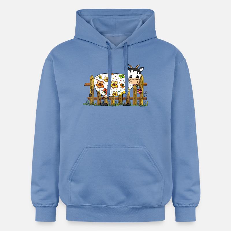 Vache - Sweat à capuche Softstyle® Gildan Unisexe - carolina blue