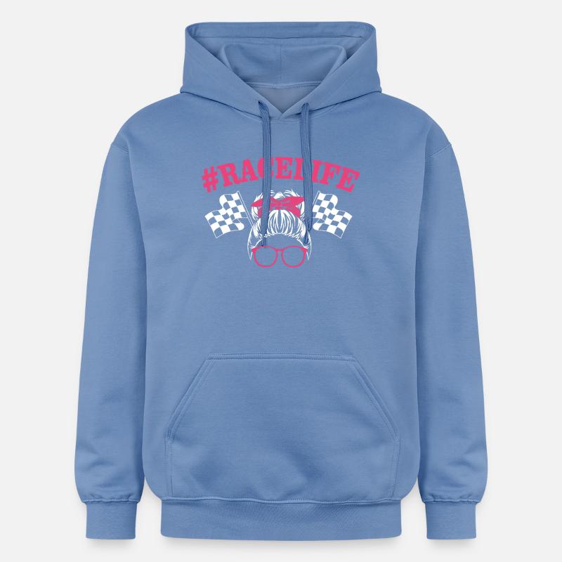 Course de dragsters - Sweat à capuche Softstyle® Gildan Unisexe - carolina blue