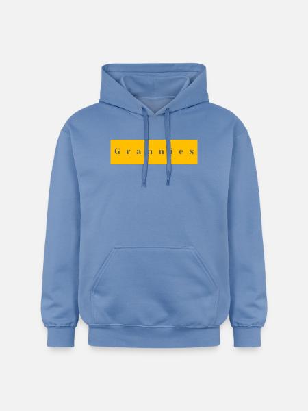 Omas Typografie Gelb Lila - Gildan Unisex Softstyle® Midweight Hoodie - Carolina Blue