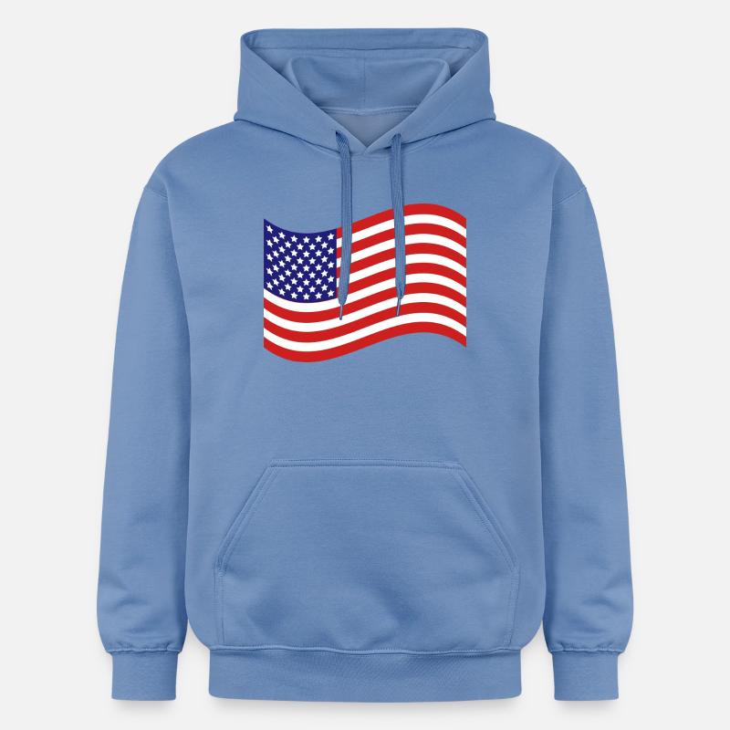 Drapeau des États-Unis - Sweat à capuche Softstyle® Gildan Unisexe - carolina blue