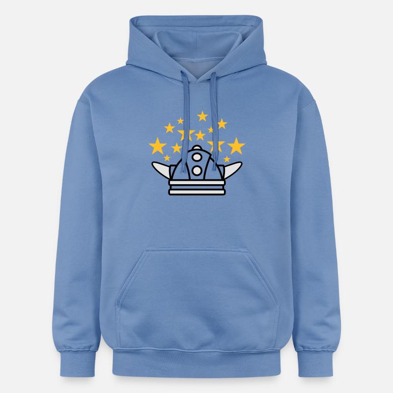 Wikinger Helm Idee - Gildan Unisex Softstyle® Midweight Hoodie - Carolina Blue