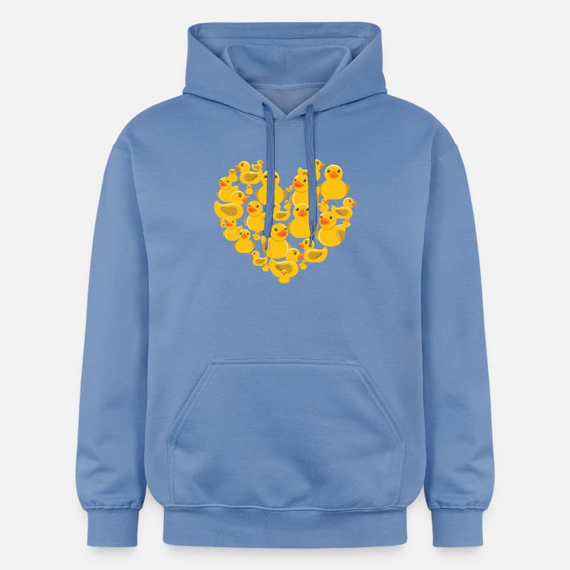 Cœur des canards en caoutchouc - Sweat à capuche Softstyle® Gildan Unisexe - carolina blue