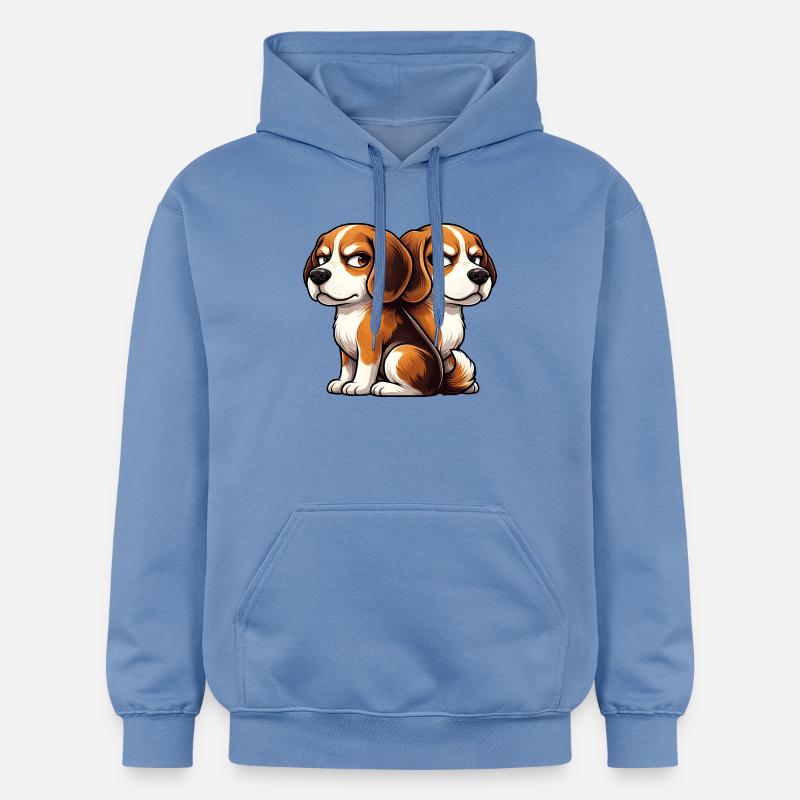 Amis de dessins animés Beagle mignons - Sweat à capuche Softstyle® Gildan Unisexe - carolina blue