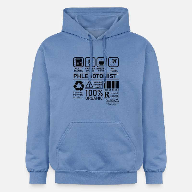 Phlebotomist multi tasking problem solving - Gildan Unisex Softstyle® Midweight Hoodie - carolina blue