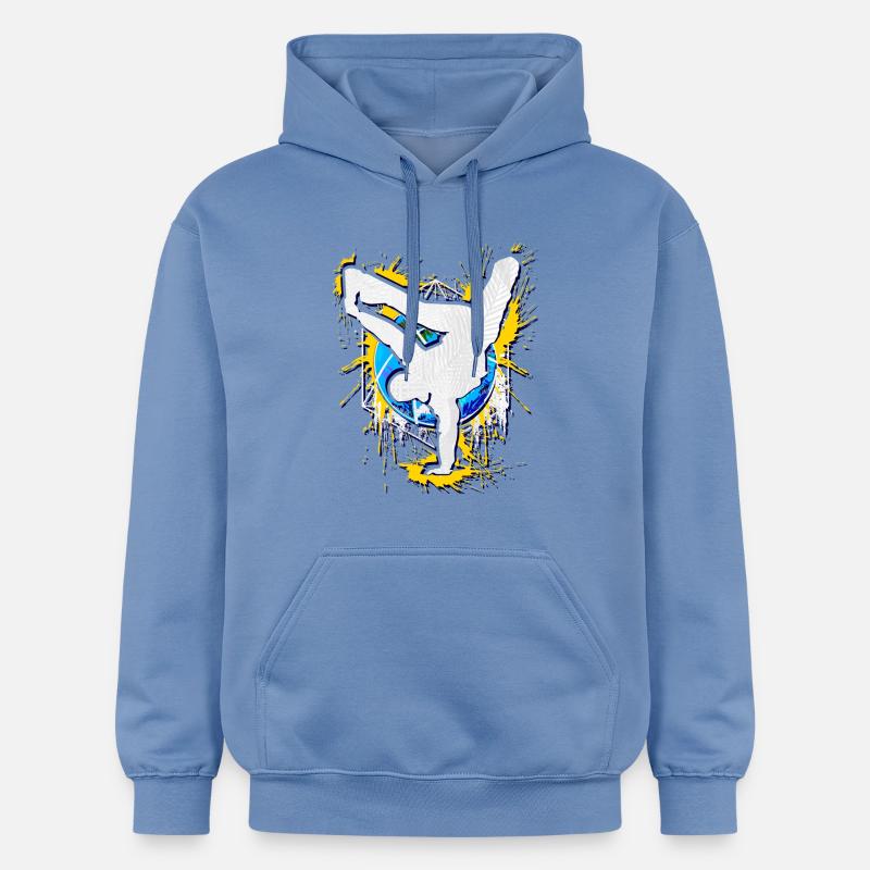 Breakdance - Breakdancer - Breakdancing - BBoy - Sweat à capuche Softstyle® Gildan Unisexe - carolina blue