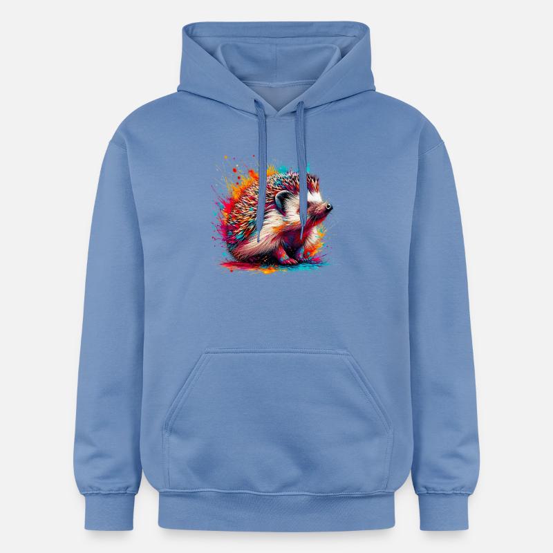Hérisson - Sweat à capuche Softstyle® Gildan Unisexe - carolina blue