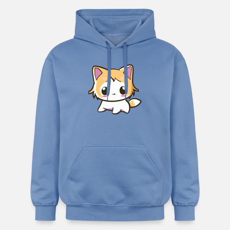 Kawaii Chibi Cat - Mignon chaton d’anime - Sweat à capuche Softstyle® Gildan Unisexe - carolina blue