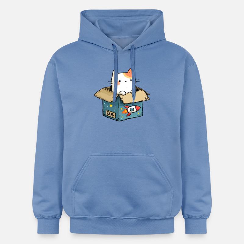 L’espace de jeu du chat - Sweat à capuche Softstyle® Gildan Unisexe - carolina blue