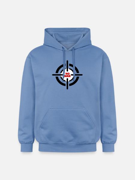 No War Emblem - Gildan Unisex Softstyle® Midweight Hoodie - carolina blue