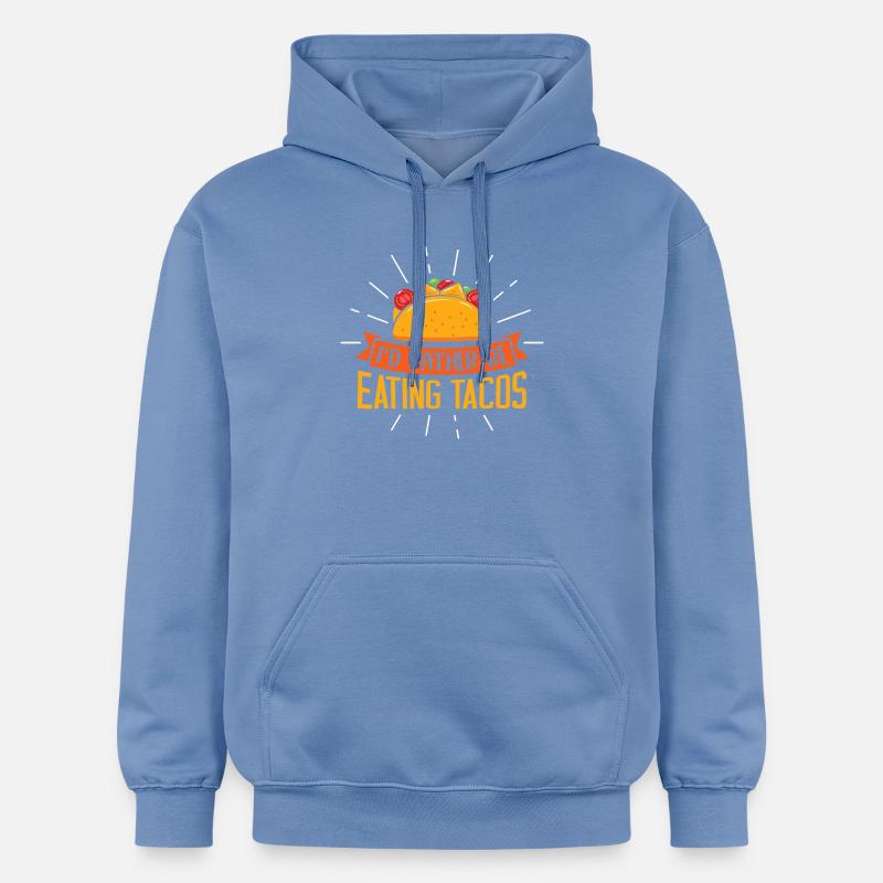 Je préférerais manger des tacos - Sweat à capuche Softstyle® Gildan Unisexe - carolina blue