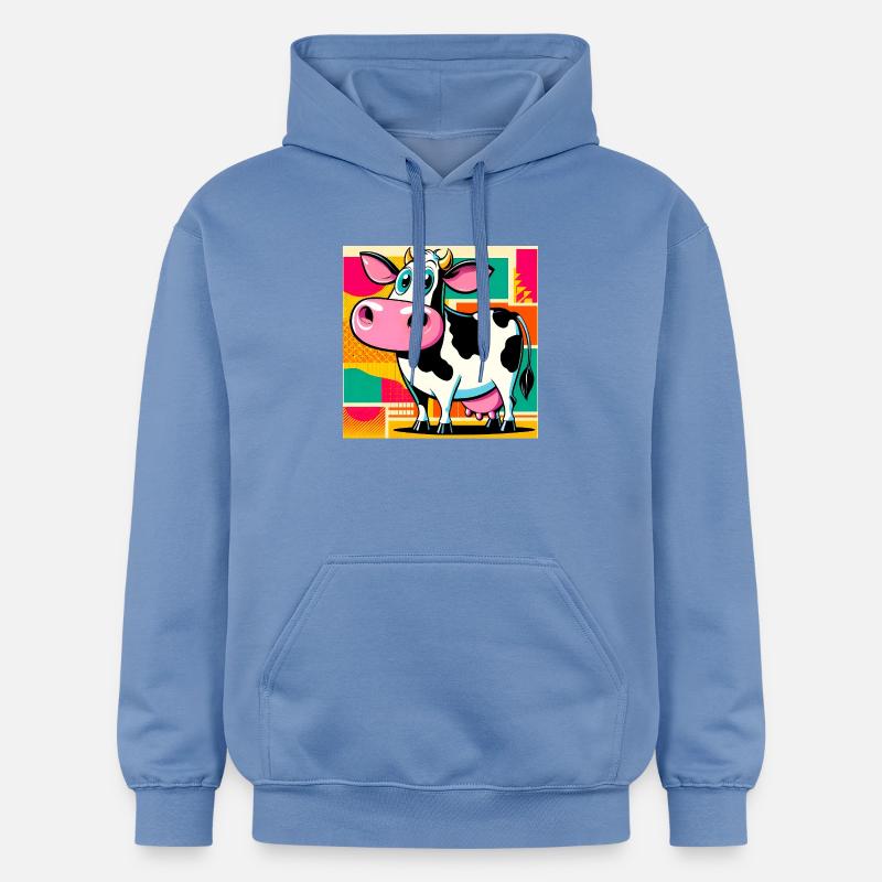 vache - Sweat à capuche Softstyle® Gildan Unisexe - carolina blue