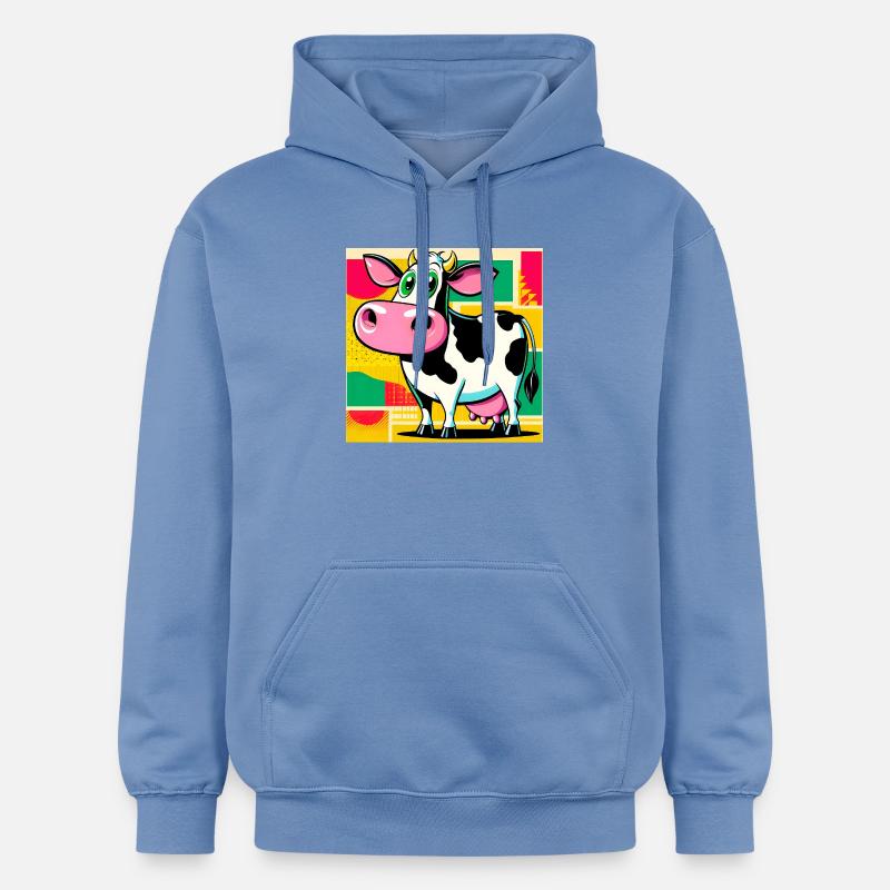 vache - Sweat à capuche Softstyle® Gildan Unisexe - carolina blue