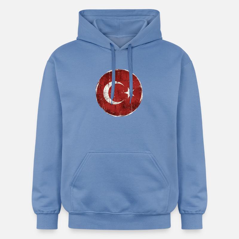Conception du cercle du drapeau turc - Sweat à capuche Softstyle® Gildan Unisexe - carolina blue