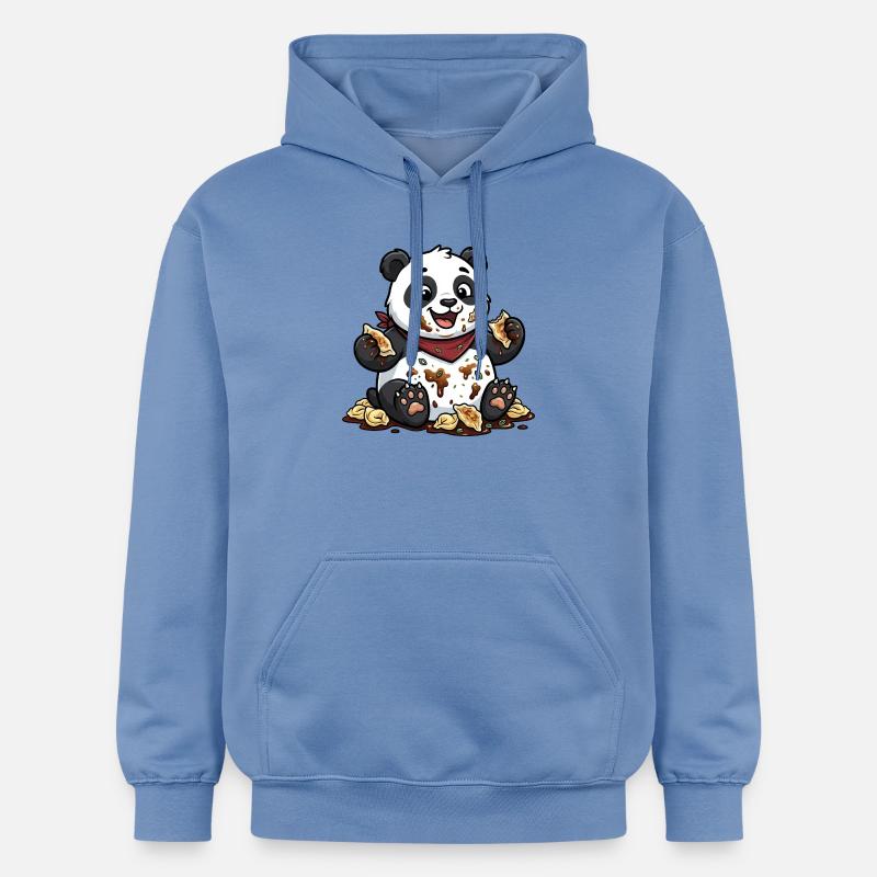 Panda mignon avec Tortellini Chaos - Sweat à capuche Softstyle® Gildan Unisexe - carolina blue