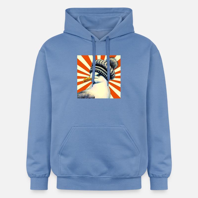 mouette - Sweat à capuche Softstyle® Gildan Unisexe - carolina blue