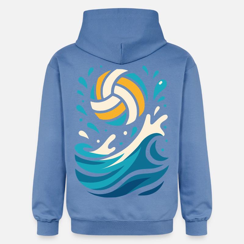 SuperSpike | Volley-ball Éclaboussures d’eau - Sweat à capuche Softstyle® Gildan Unisexe - carolina blue