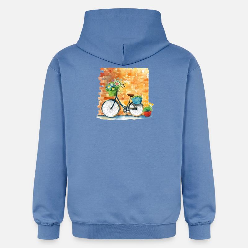 Bicyclette - Sweat à capuche Softstyle® Gildan Unisexe - carolina blue