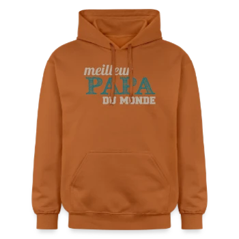 Sweat à capuche Softstyle® Gildan Unisexe avec motif T-shirt Le Meilleur Papa du Monde - Cadeau Fête des Pères Original