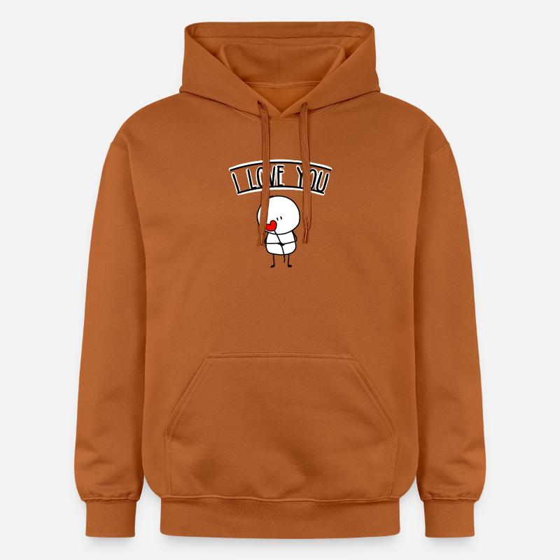 je t'aime - Sweat à capuche Softstyle® Gildan Unisexe - Athletic Orange