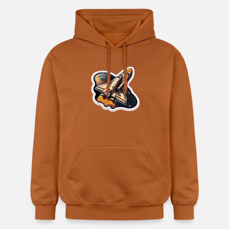 Fusée spatiale - Sweat à capuche Softstyle® Gildan Unisexe - Athletic Orange