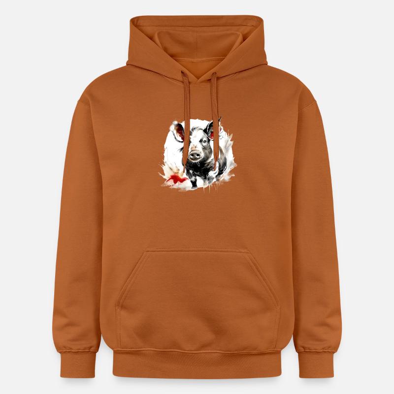 Zodiaque Chinois Cochon - Sweat à capuche Softstyle® Gildan Unisexe - Athletic Orange
