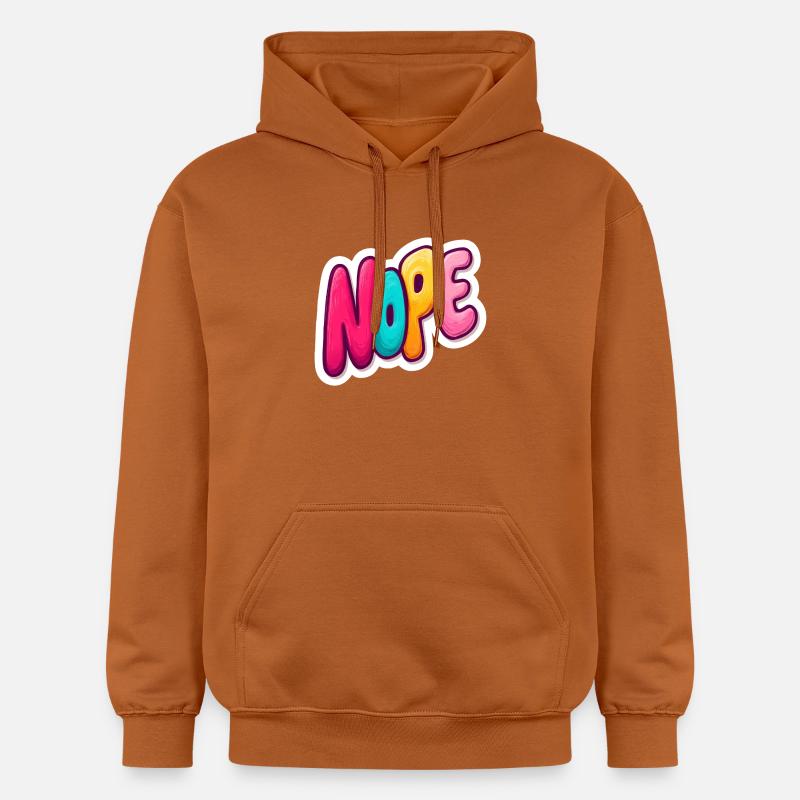 Nope - Gildan Unisex Softstyle® Midweight Hoodie - Athletic Orange