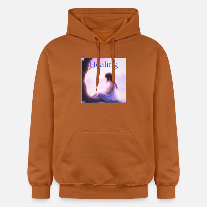 Guérison en cours – Quiet Strength Editi - Sweat à capuche Softstyle® Gildan Unisexe - Athletic Orange