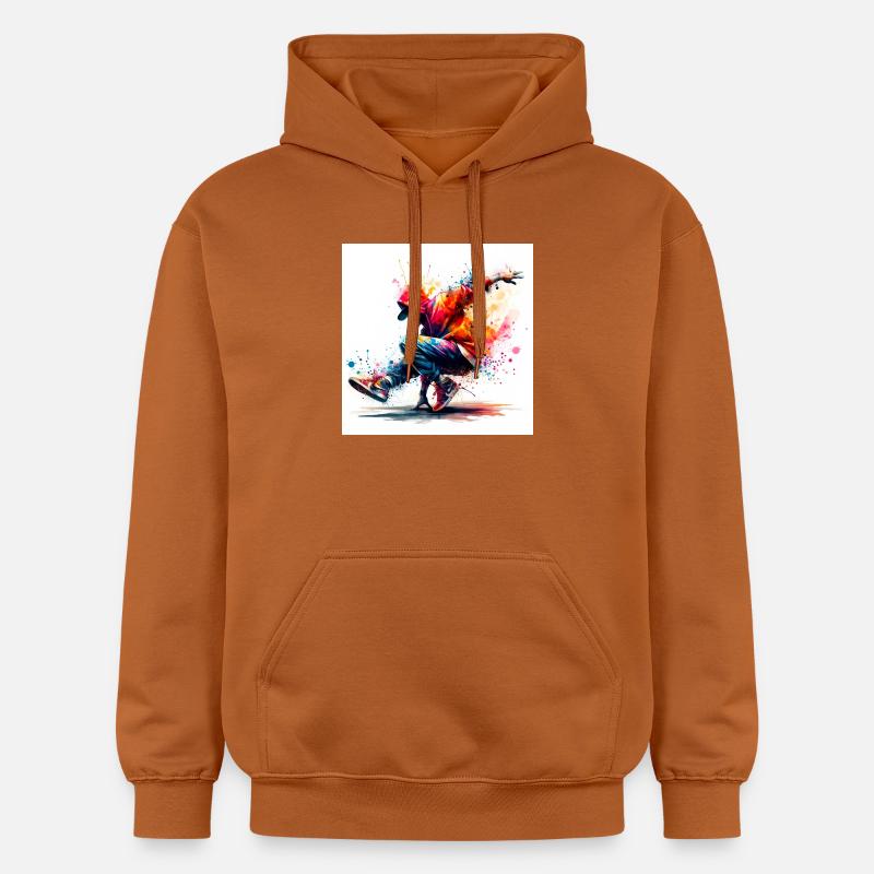 Danse urbaine au style dynamique - Sweat à capuche Softstyle® Gildan Unisexe - Athletic Orange
