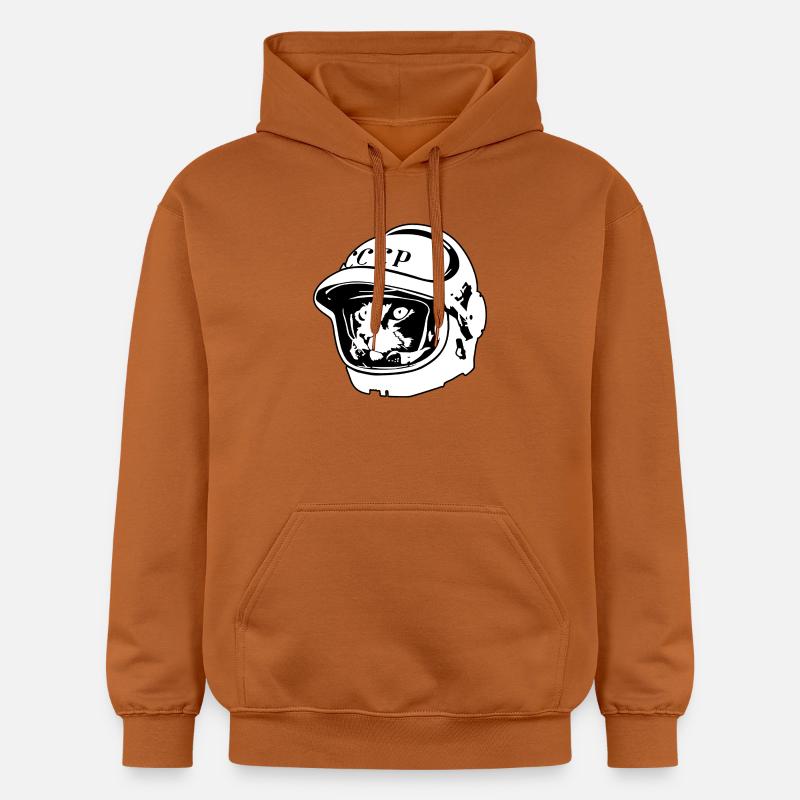 Kosmo Cat – Aventure spatiale et astronomique - Sweat à capuche Softstyle® Gildan Unisexe - Athletic Orange