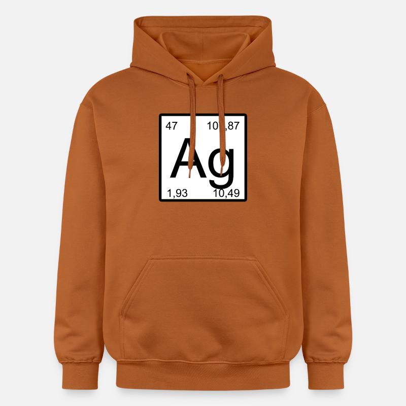 Symbole de période Ag Pression minimale - Sweat à capuche Softstyle® Gildan Unisexe - Athletic Orange
