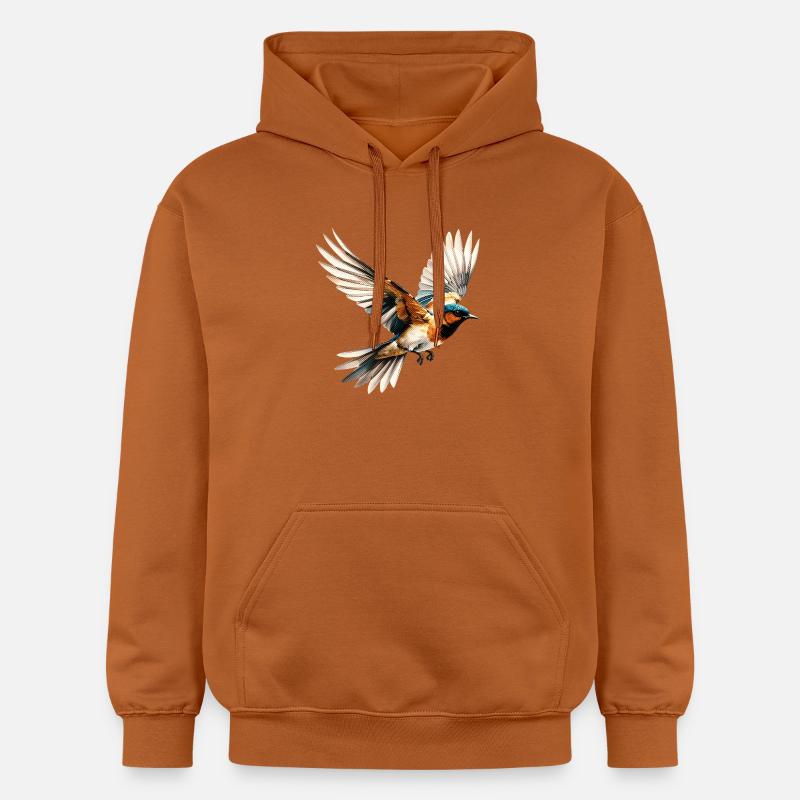Oiseau volant vibrant Pop Art - Sweat à capuche Softstyle® Gildan Unisexe - Athletic Orange