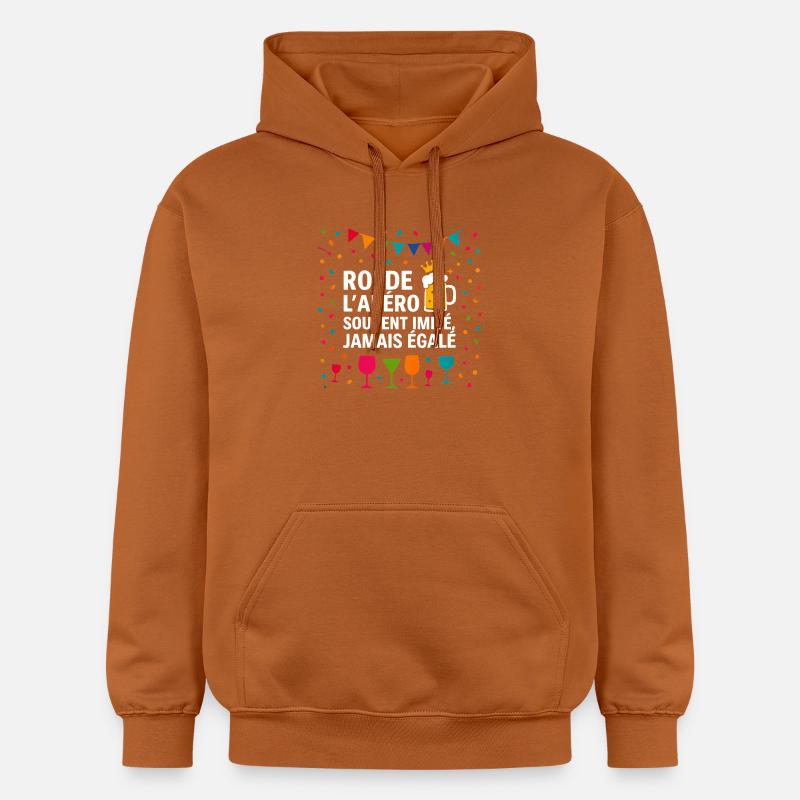 Roi de l’apéro jamais égalé - Sweat à capuche Softstyle® Gildan Unisexe - Athletic Orange