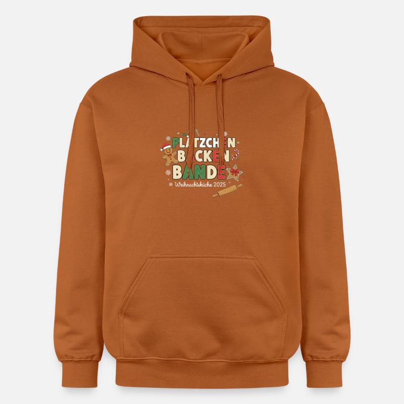 Plätzchen Backen Bande – Weihnachtsküche 2025 - Gildan Unisex Softstyle® Midweight Hoodie - Athletic Orange