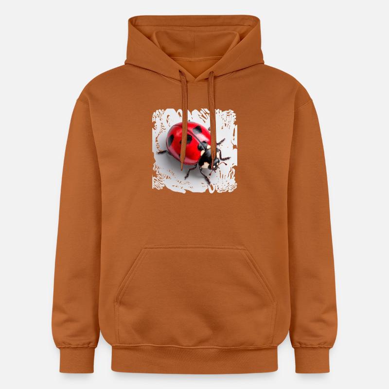 Roter Marienkäfer Muster Siebenpunkt - Gildan Unisex Softstyle® Midweight Hoodie - Athletic Orange