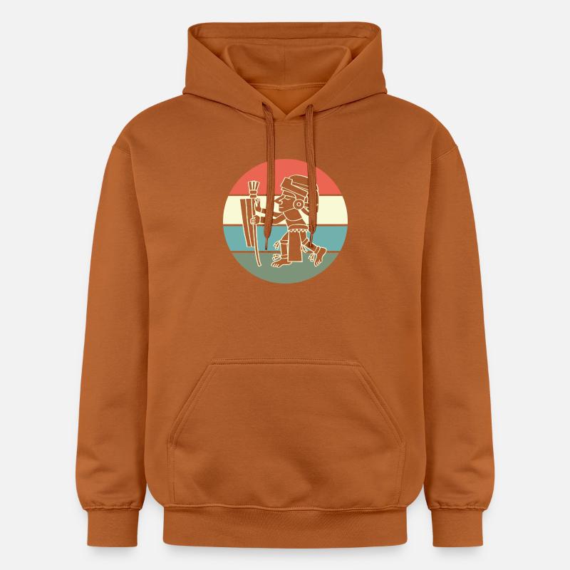 Inca du calendrier maya aztèque - Sweat à capuche Softstyle® Gildan Unisexe - Athletic Orange