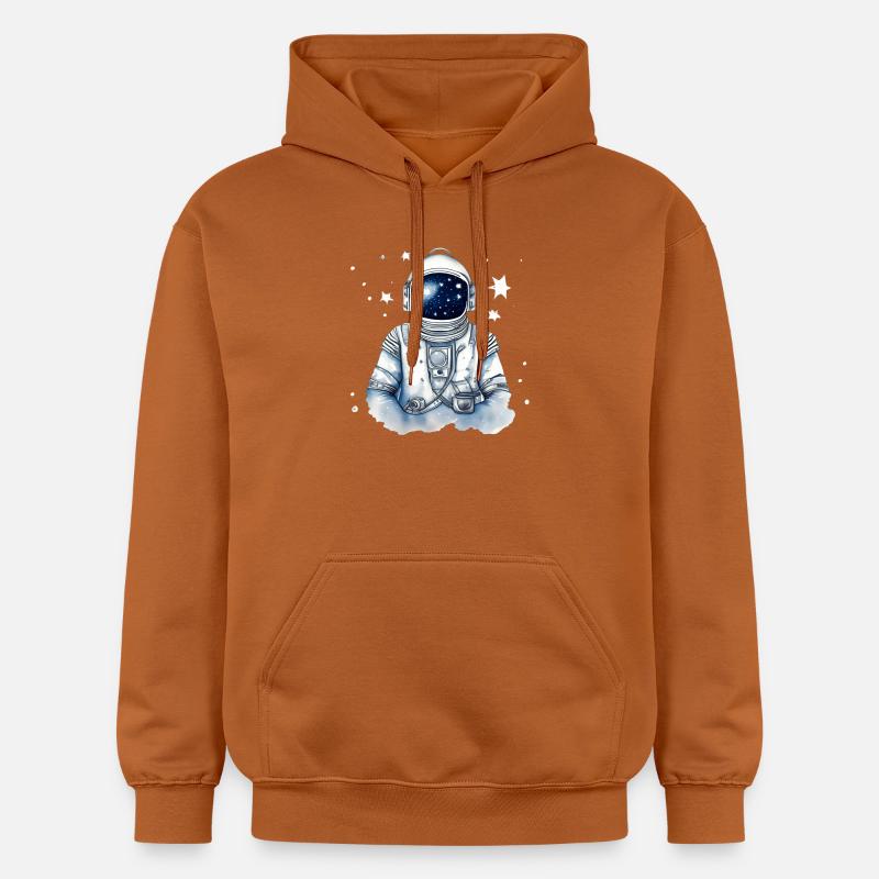 Astronaute dans l’espace stellaire - Sweat à capuche Softstyle® Gildan Unisexe - Athletic Orange