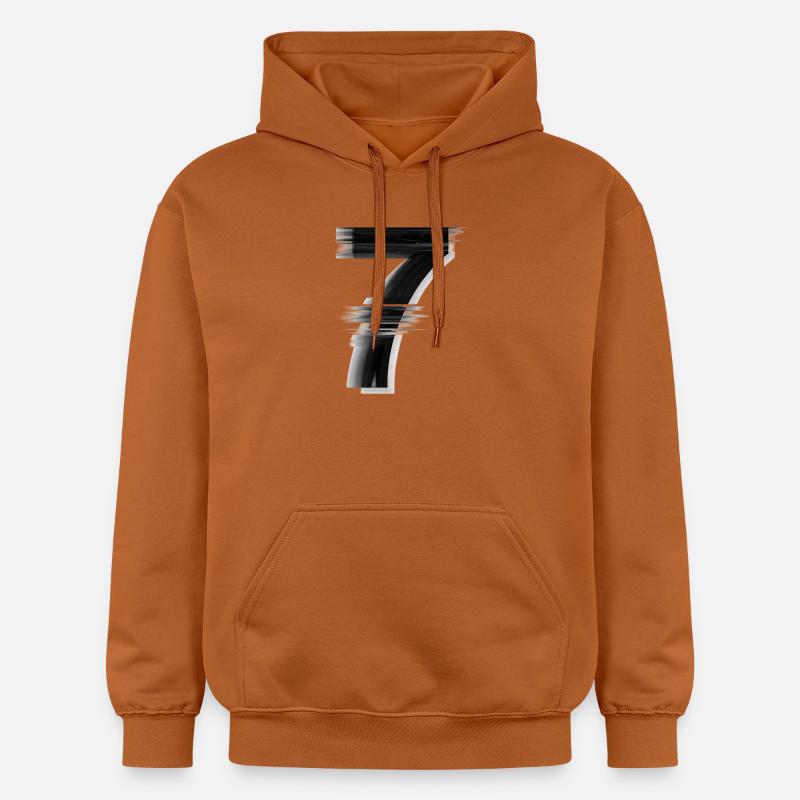 Sept brosses de glitch - Sweat à capuche Softstyle® Gildan Unisexe - Athletic Orange